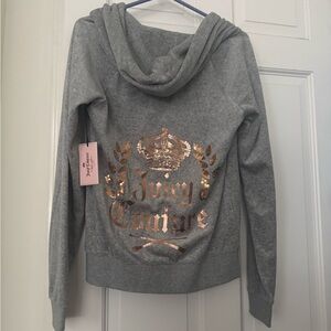 Juicy couture heather logo Gray Women's Hoodie Sweater